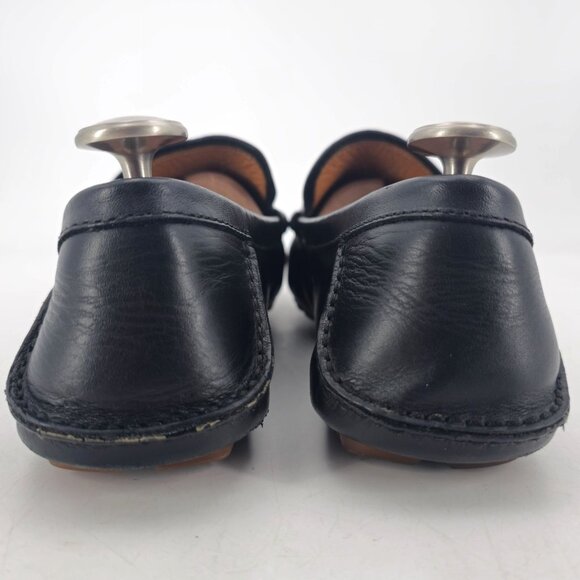 Authentic Gucci Bamboo Bit Driving Loafer Men 9.5 Black Leather Dress Shoe Italy - Picture 9 of 14